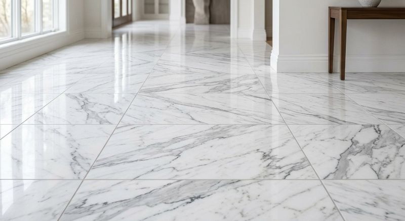 Marble Tile Floor Installation in Overland Park, KS